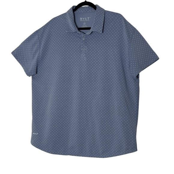 BYLT Basics Other - Bylt Polo Shirt Mens 2XL Plus Golf Short Sleeve Performance Stretch Atheisure